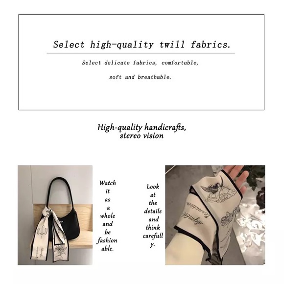 CHRISTIAN Lux Fashion Constellation Designer Women Bandana Ribbon Scarf - Picture 6 of 16